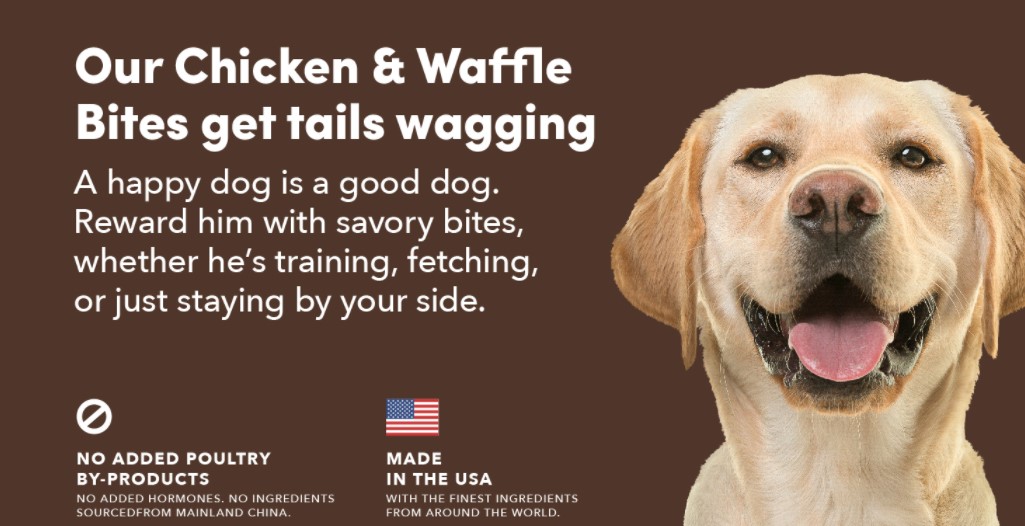 Amazon Brand - Wag Treats, Chicken and Waffle Bites 1
